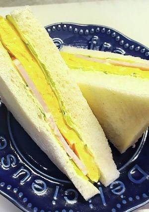 一味違う 厚焼き玉子ロースハム サンド-レシピのメイン写真