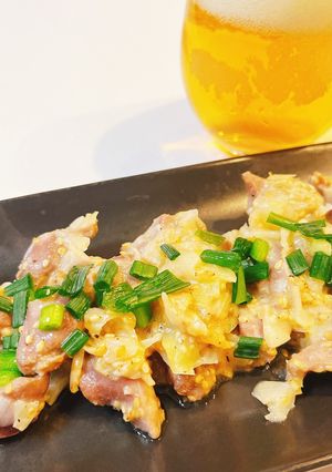 簡単おつまみ♡砂肝とねぎのレモン塩麹炒め-レシピのメイン写真