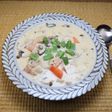 きのこ3種インゲン添えクリームシチュー