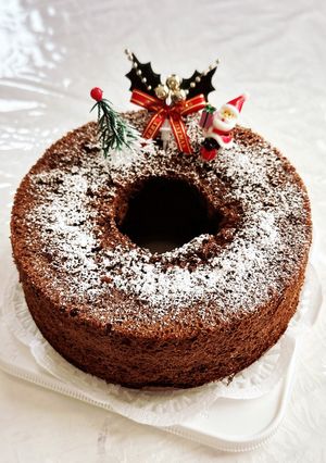 クリスマスシフォンケーキ-レシピのメイン写真