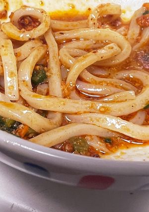超簡単★汁なし担々風うどん-レシピのメイン写真