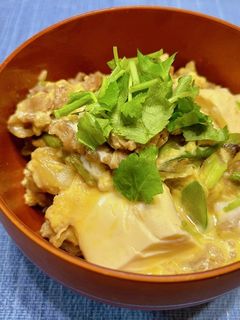牛肉と絹どうふの卵とじ丼-レシピのメイン写真
