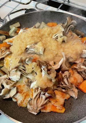 鶏胸肉と根菜のみぞれ味噌-レシピのメイン写真