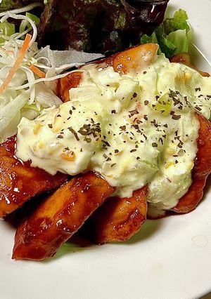 «鶏むね肉の甘酢タルタル»レンジで簡単♪-レシピのメイン写真