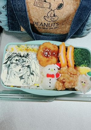 高校男子弁当 覚書 鬼滅の刃 上弦-レシピのメイン写真