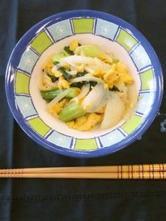 チンゲン菜とたまごの生姜炒め-レシピのメイン写真