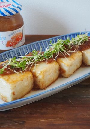 梅ダレでいただく！豆腐の照り焼き-レシピのメイン写真