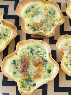 餃子の皮でベーコンきのこキッシュ-レシピのメイン写真
