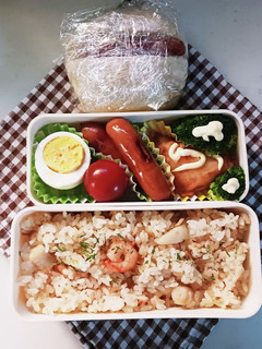 エビピラフ弁当(12.21)-レシピのメイン写真