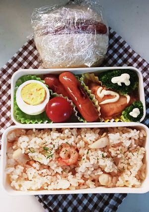 エビピラフ弁当(12.21)-レシピのメイン写真