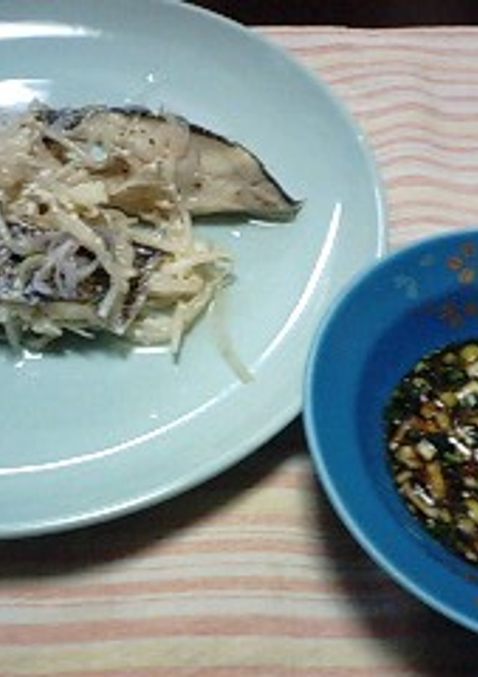 子持ちカレイの酒蒸し、中華ﾀﾚで！-レシピのメイン写真