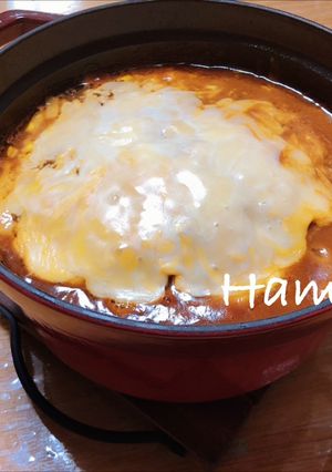 楽ちん巨大チーズハンバーグ-レシピのメイン写真