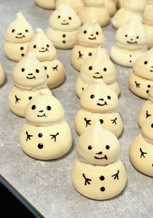 メレンゲ雪だるま-レシピのメイン写真