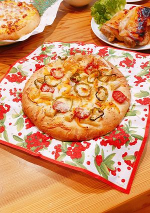 フレッシュ野菜のシンプルピザ♬-レシピのメイン写真