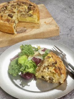 冷凍パーシートで簡単!きのこのキッシュ-レシピのメイン写真