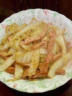 白菜とランチョンミートの焼きそば-レシピのメイン写真