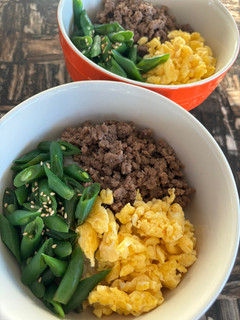 わたしの☆3色牛そぼろ丼-レシピのメイン写真