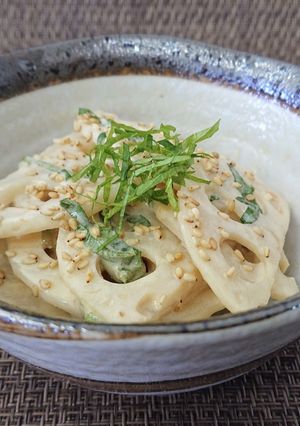 ♦野菜たべよう♦れんこんの梅しそサラダ-レシピのメイン写真