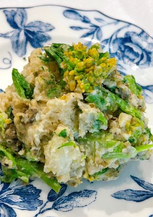 春の香り♪蕗の薹と菜の花のポテトサラダ-レシピのメイン写真