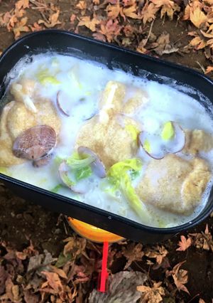▲山ごはん▲餅巾着入りクラムチャウダー-レシピのメイン写真