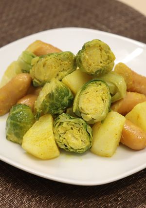メキャベツとじゃがいものカレー和え-レシピのメイン写真