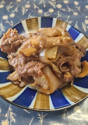 牛肉としいたけの甘辛煮-レシピのメイン写真