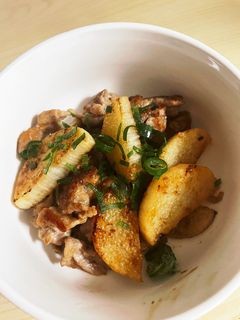 長芋と豚肉の麺つゆ炒め-レシピのメイン写真