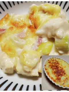 長ネギと豆腐のワンパングラタン-レシピのメイン写真