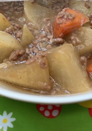大根と人参のそぼろ煮-レシピのメイン写真