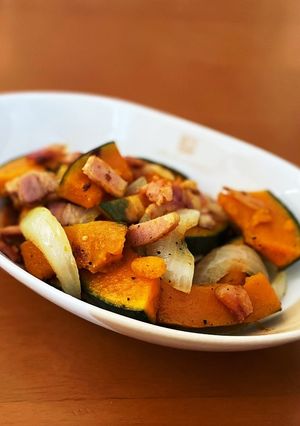 南瓜のベーコン炒め-レシピのメイン写真