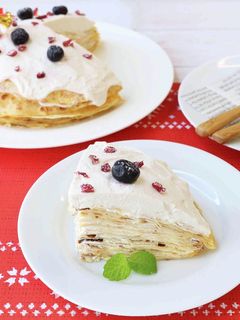 クリスマスに♪米粉のミルクレープ-レシピのメイン写真