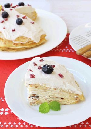クリスマスに♪米粉のミルクレープ-レシピのメイン写真