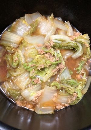 白菜とツナの煮物-レシピのメイン写真