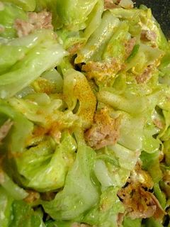 春キャベツとツナのカレーマヨ炒め-レシピのメイン写真