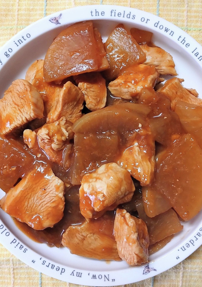 簡単♬ 大根と 鶏むね肉の 甘酢あん炒め-レシピのメイン写真
