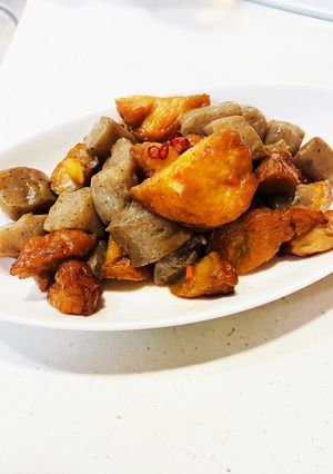 こんにゃくと練り物の甘辛煮-レシピのメイン写真