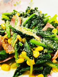 ほうれん草をいっぱい食べよーソテー-レシピのメイン写真