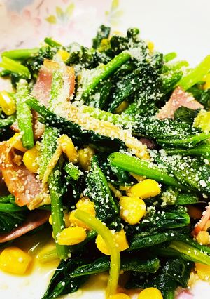 ほうれん草をいっぱい食べよーソテー-レシピのメイン写真
