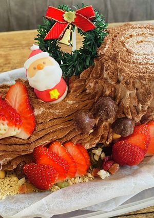 クリスマス　誕生日　切り株ティラミス-レシピのメイン写真