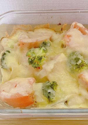 トマトとブロッコリーのチーズ焼き-レシピのメイン写真