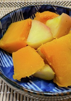 砂糖不使用✨りんごとカボチャの煮物-レシピのメイン写真