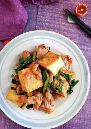 節約食材で！豚こまと厚揚げの辛みそ炒め-レシピのメイン写真