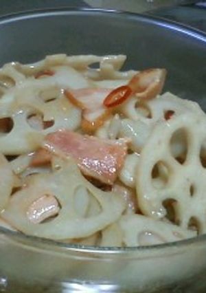 簡単～レンコンだけの炒め物-レシピのメイン写真