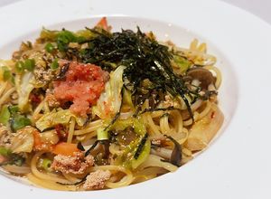 明太子と高菜のガーリックバターパスタ-レシピのメイン写真