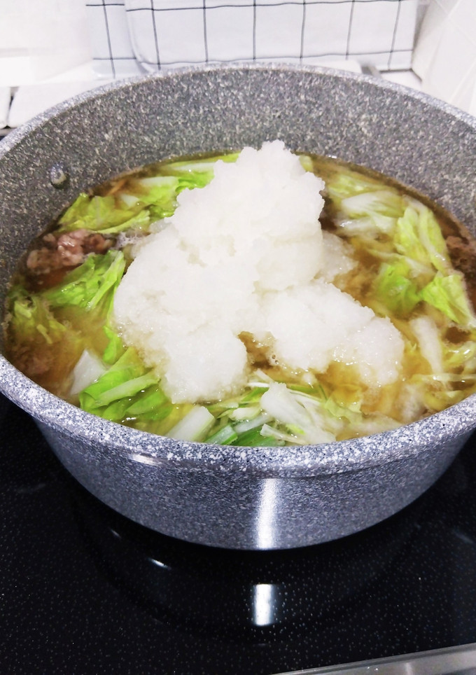 風邪の引き始めに生姜みぞれ鍋（スープ）-レシピのメイン写真
