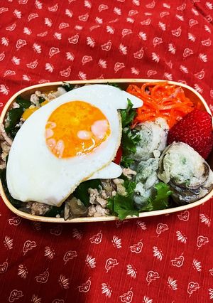 2023.12.23 ガパオライス弁当-レシピのメイン写真