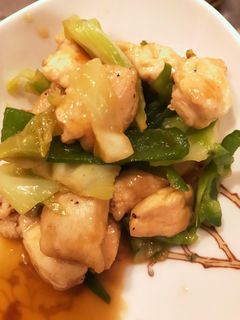 青椒肉絲風鶏ササミときゃべつピーマン炒め-レシピのメイン写真