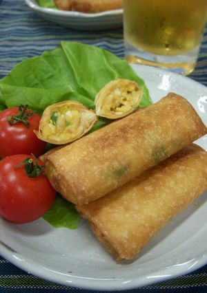 かに玉春巻き-レシピのメイン写真