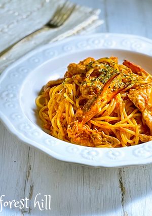渡り蟹のトマトクリームパスタ-レシピのメイン写真