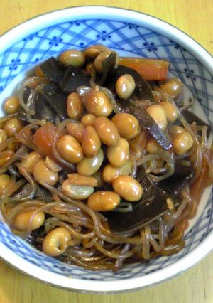 水煮大豆を使ってヘルシー五目煮-レシピのメイン写真